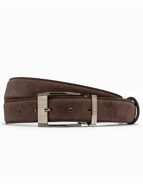 Fasano Brown Suede Leren Riem