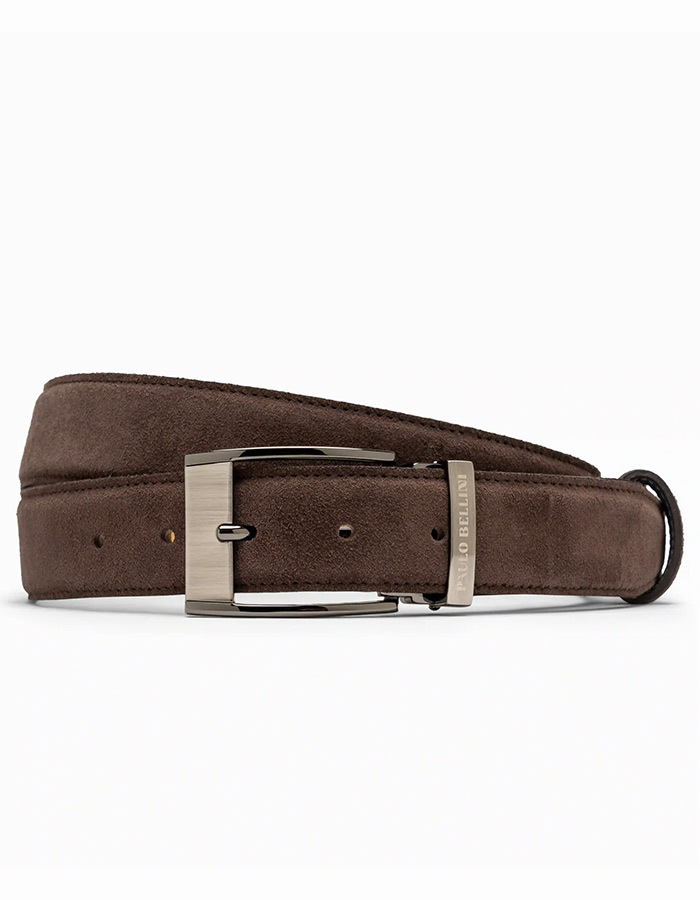 Fasano Brown Suede Leren Riem