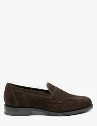 Imperial penny loafers in donkerbruin suède - Professional Collection