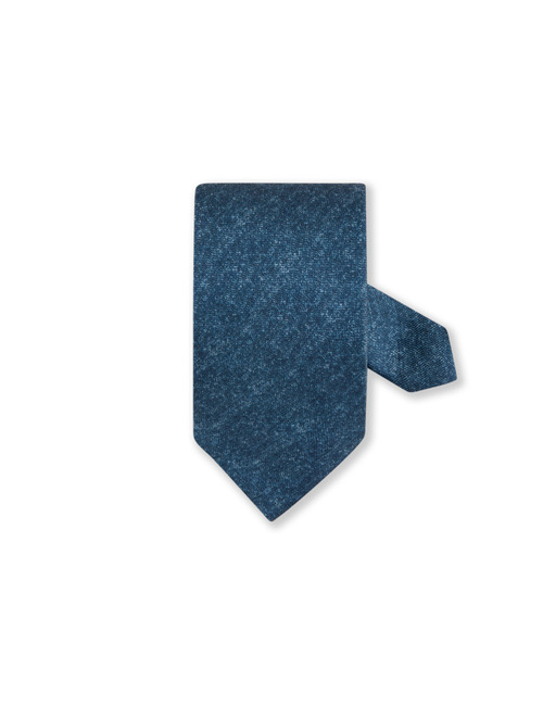 Zijden linnen das blauw