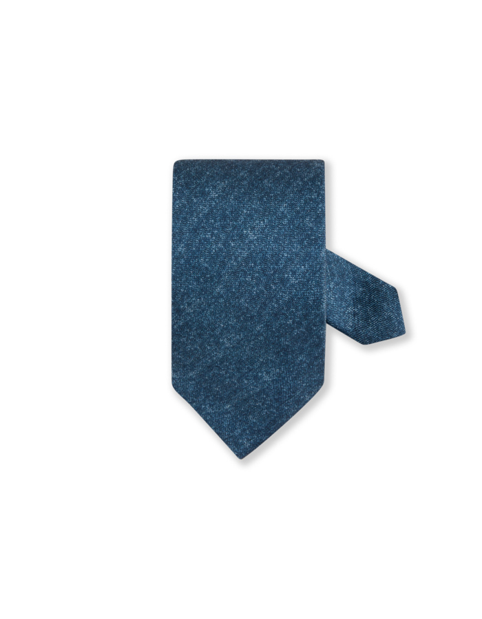 Zijden linnen das blauw