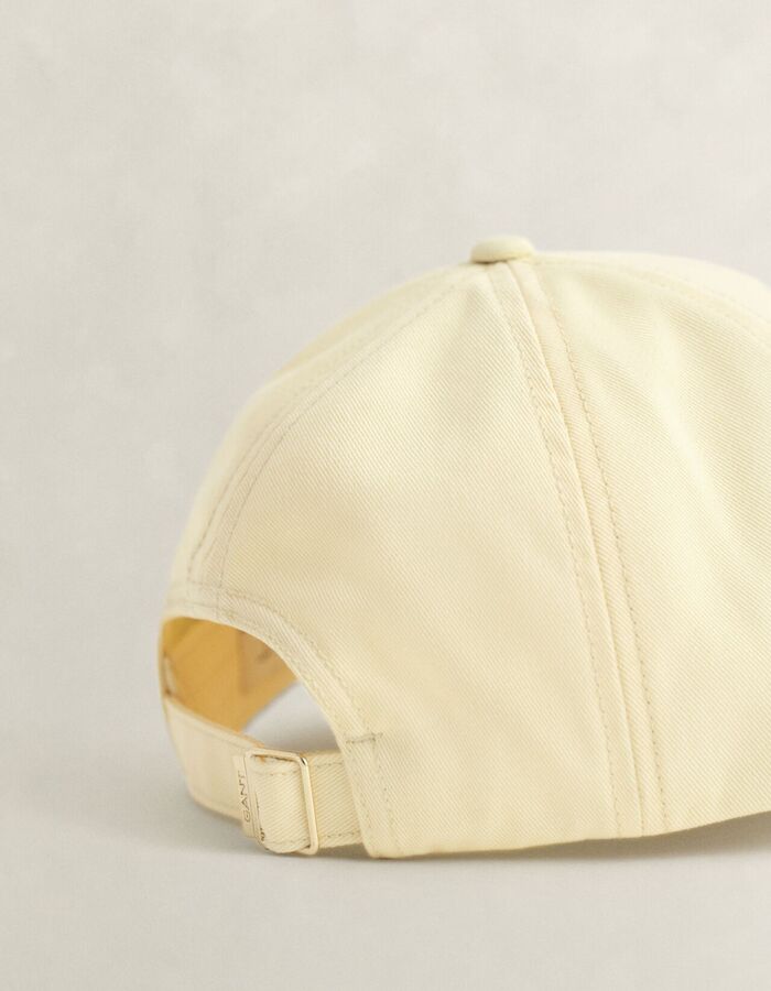 Shield katoenen twill pet lichtgeel