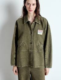 Oversized denim jas Uzatown