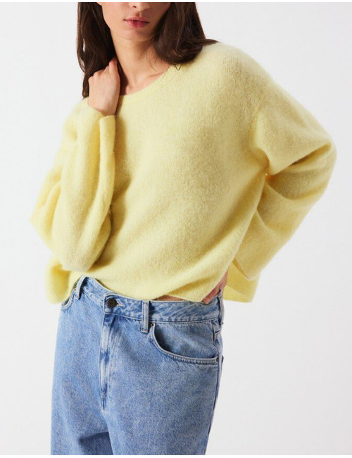 American Vintage pull geel