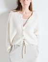 Kort vest Vitow met ronde hals
