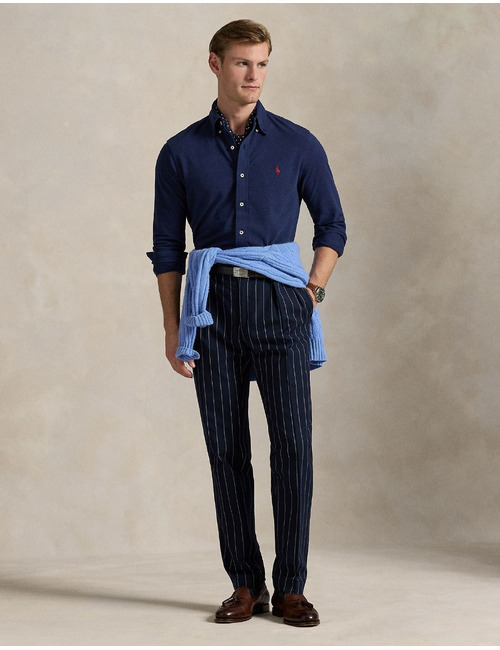 Chemise légère en maille coupe regular fit