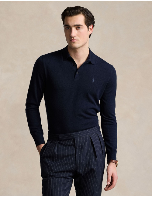 Wollen polotrui regular fit