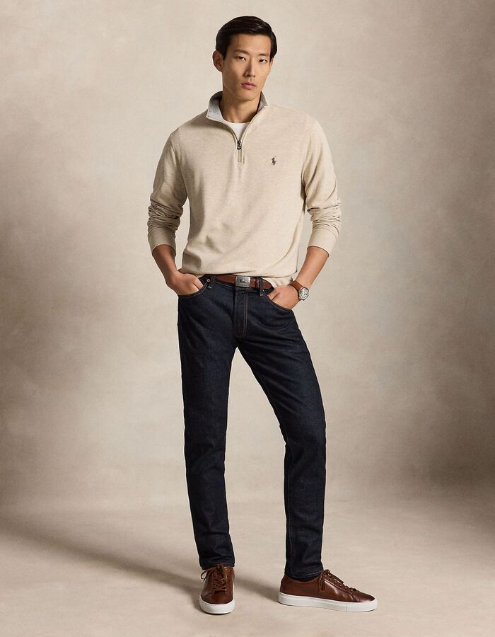Luxury Jersey quarter zip pullover