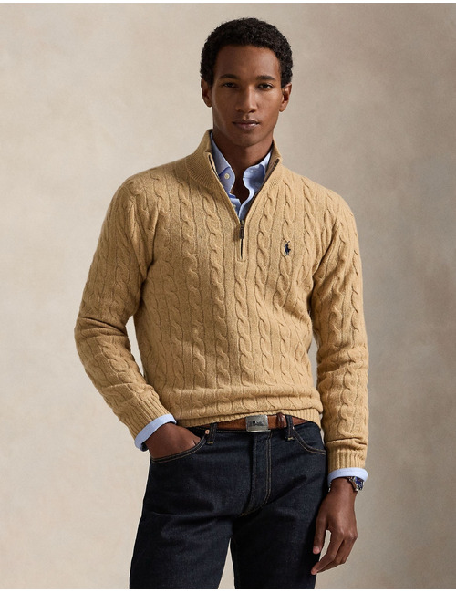 Pull camionneur à maille torsadée coupe regular fit