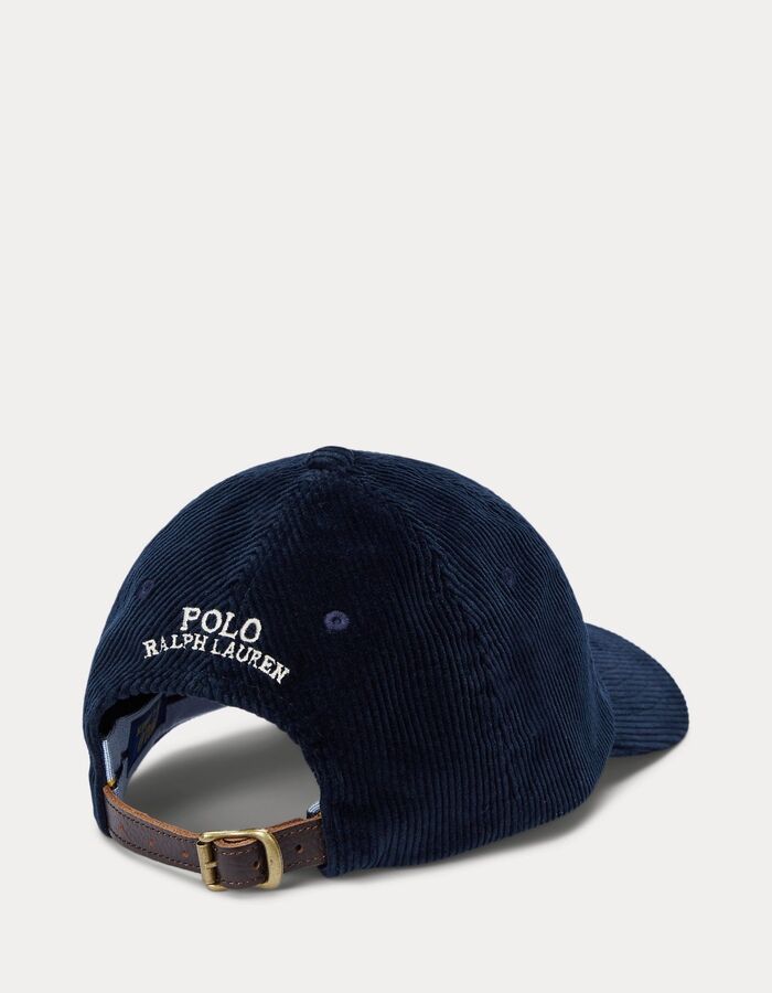 Casquette baseball en velours côtelé