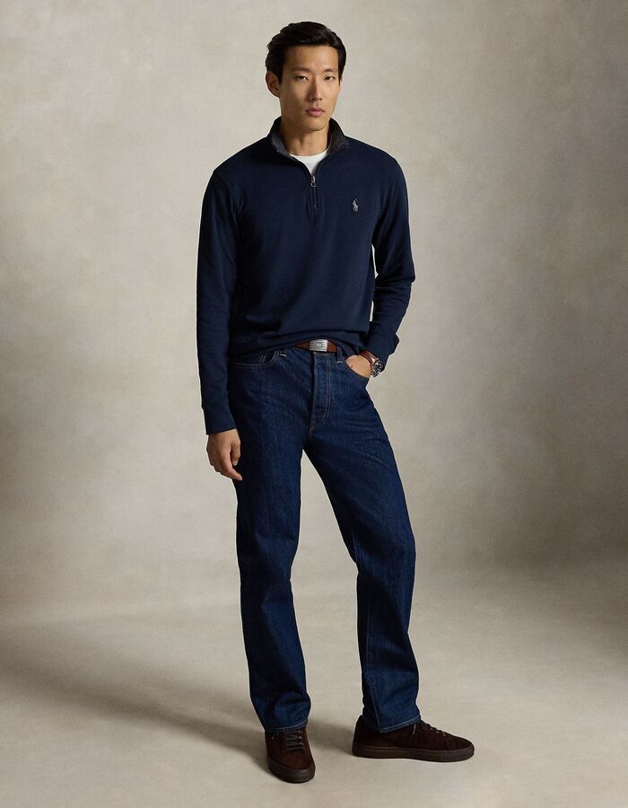 Luxury Jersey quarter zip pullover