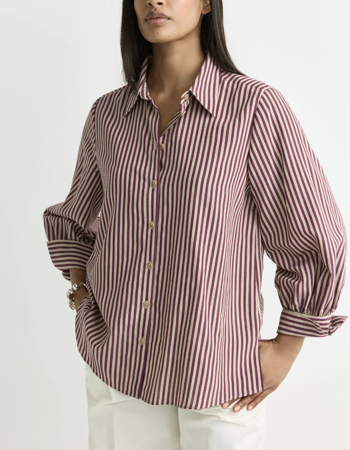 Heloisa - gestreepte blouse met wijde mouwen