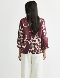 Hulen - blouse met paisleyprint in biologisch katoen
