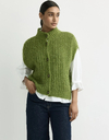 Brumellia - gilet met fantasiesteek in alpacawolmix