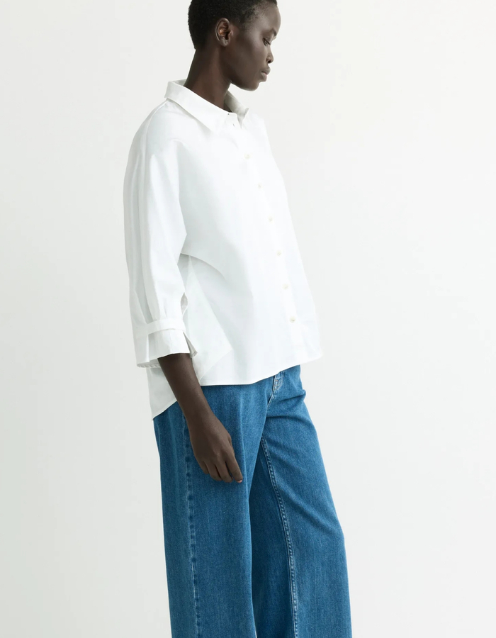Hessel - Chemise en coton avec détail plissé