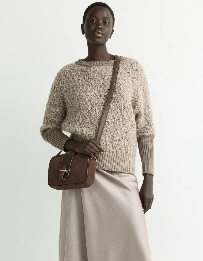 Branca - Pull en mohair avec lurex et grosse maille