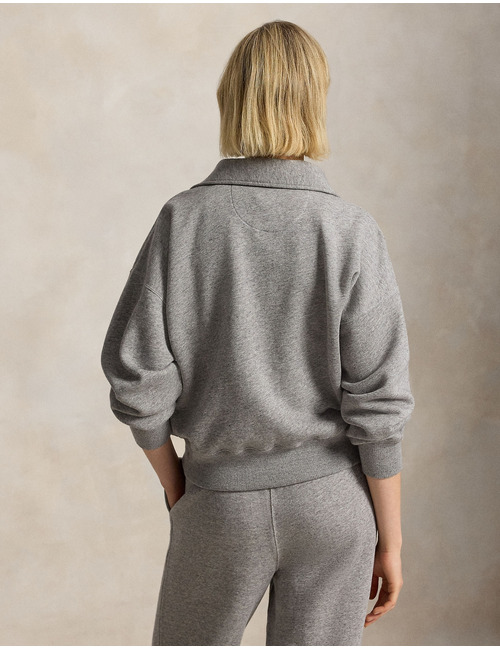 Fleece quarter zip sweater