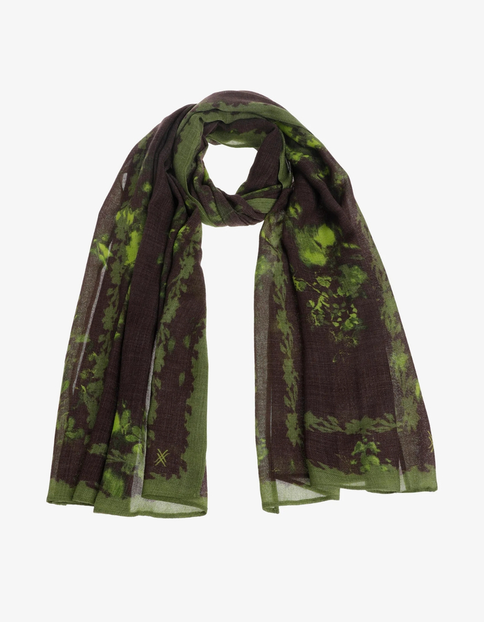 Scarf Moody Flower - écharpe en laine à imprimé floral