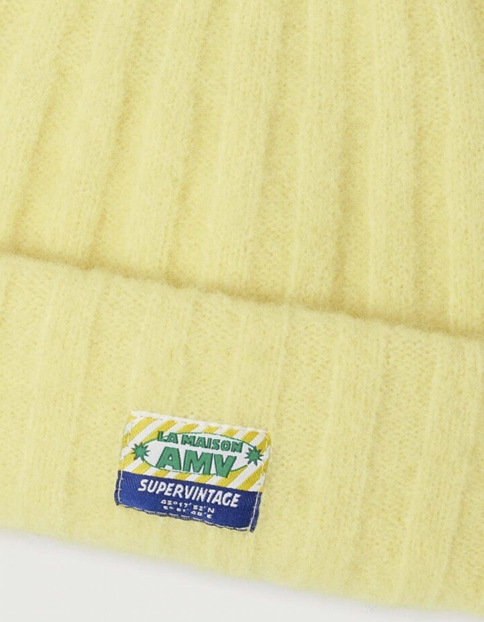 Vitow muts in alpaca wolmix met fluffy textuur