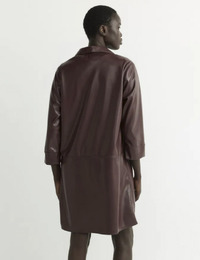 Kobien - Robe chemise en faux cuir souple