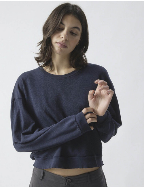  longsleeve T-shirt in vintage katoen