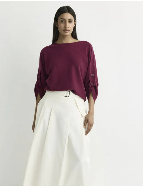 Agustina - oversized trui in 100% merinowol