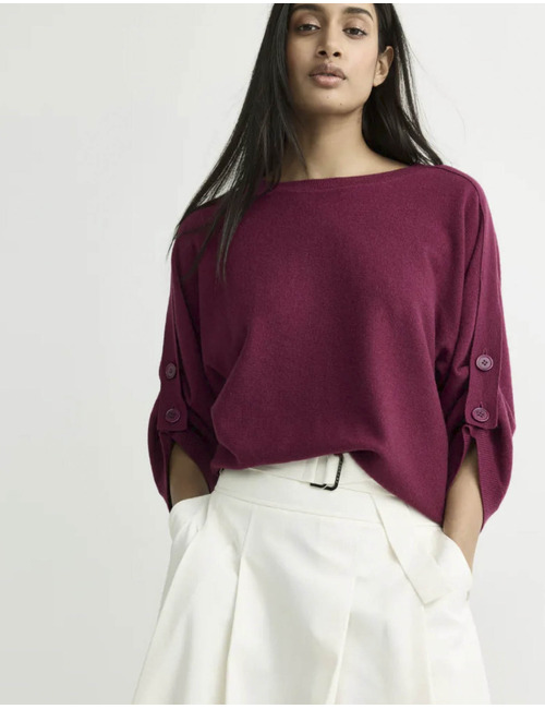 Agustina - oversized trui in 100% merinowol