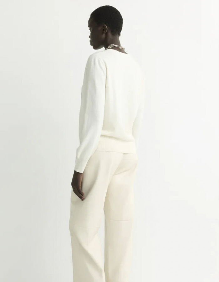 Agizo - Pull en laine mérinos avec détails boutonnés