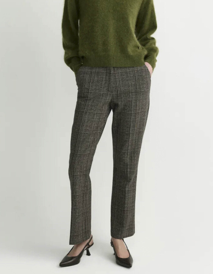 Pycon - geruite broek met licht uitlopende pijpen