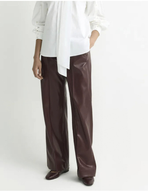 Pietrovic - Rechte broek in faux leather