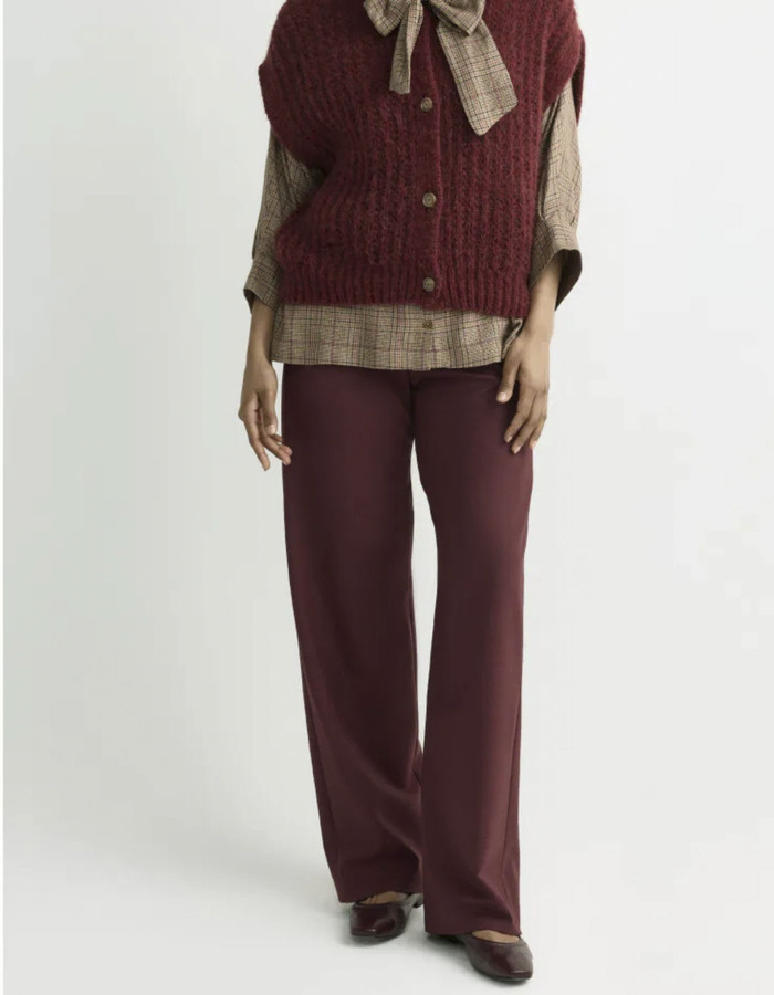 Phocus - Pantalon à jambes droites en mélange de laine