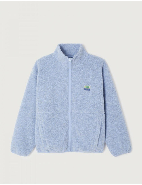 oversized teddy jas in gerecycleerd polyester