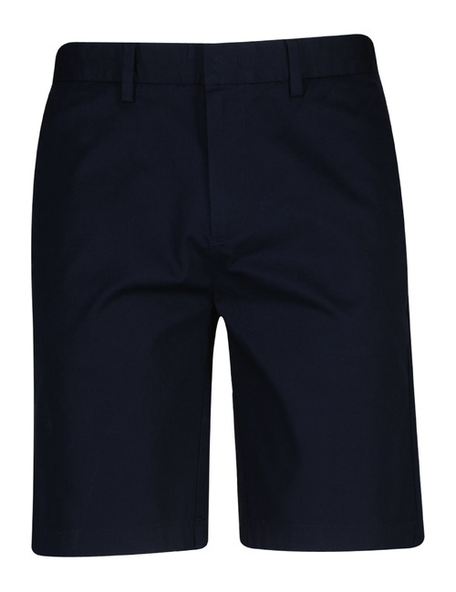 Sport chino short met stretch donkerblauw