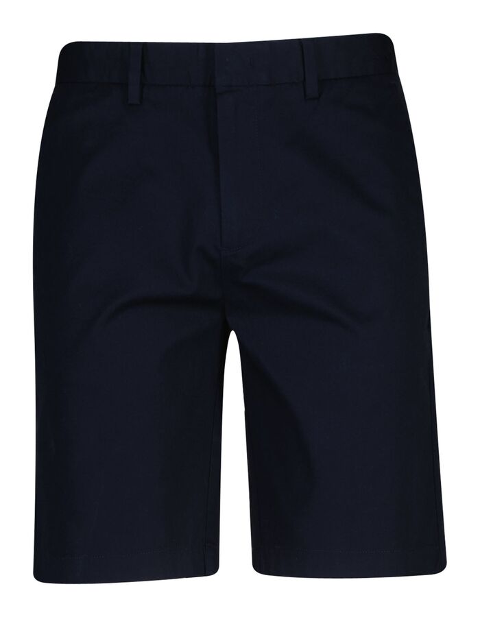 Sport chino short met stretch donkerblauw