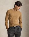 Merino wollen trui in crouton tan heather