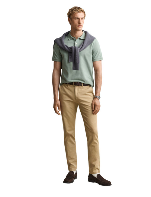 Regular fit poloshirt in mintgroen