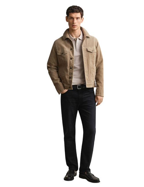Classic piqué polo in katoen beige