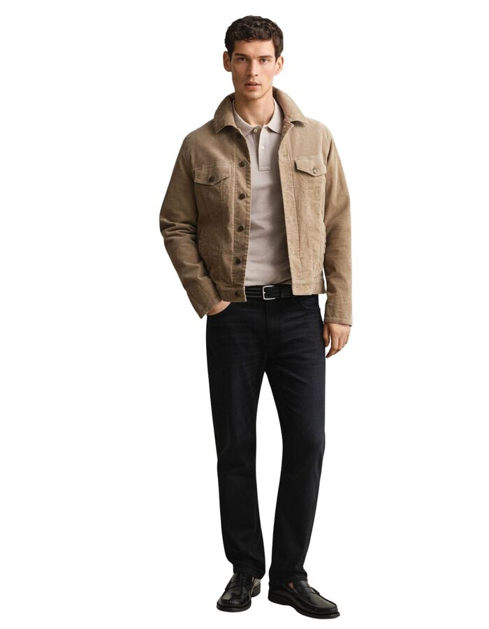 Classic piqué polo in katoen beige
