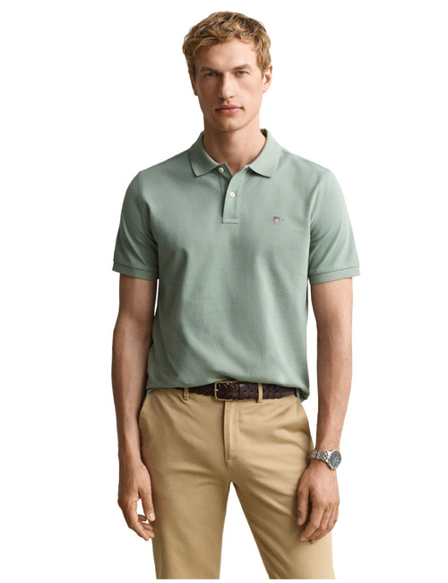 Regular fit poloshirt in mintgroen