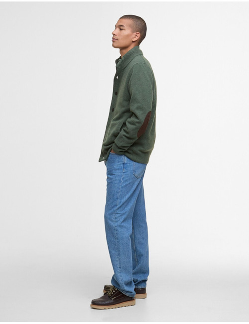 Sjaalkraag cardigan in zachte wolmix