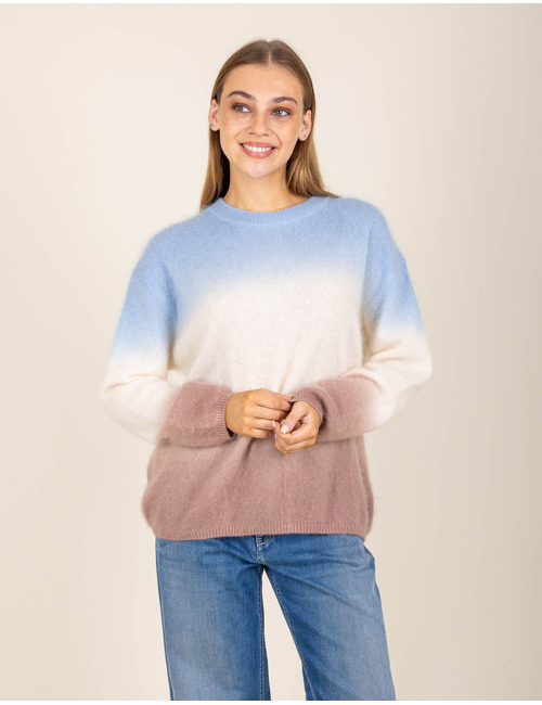 Pull à dégradé de couleurs dans des tons doux