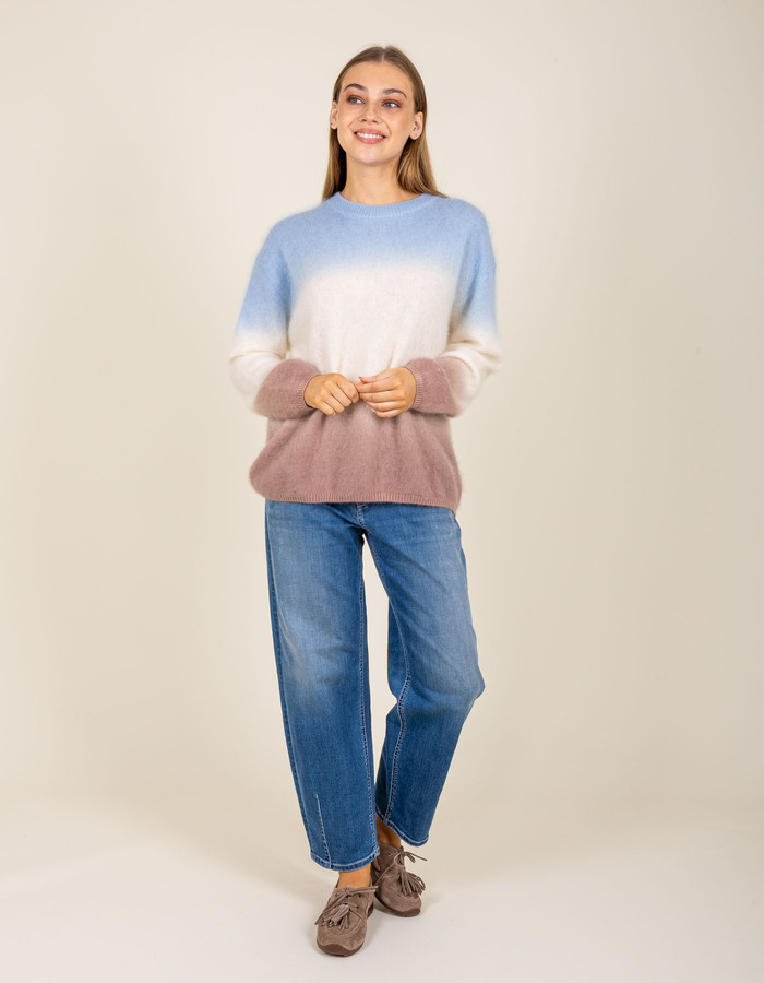 Pull à dégradé de couleurs dans des tons doux