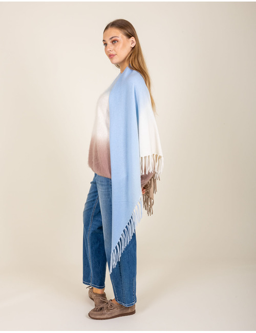 Poncho met kleurrijk dessin