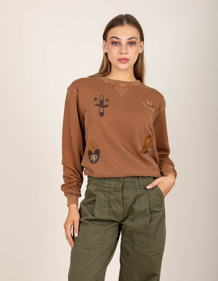 Sweat avec patches style western