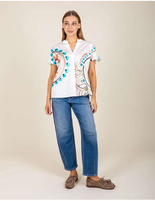 Blouse met kleurrijke paisleyprint
