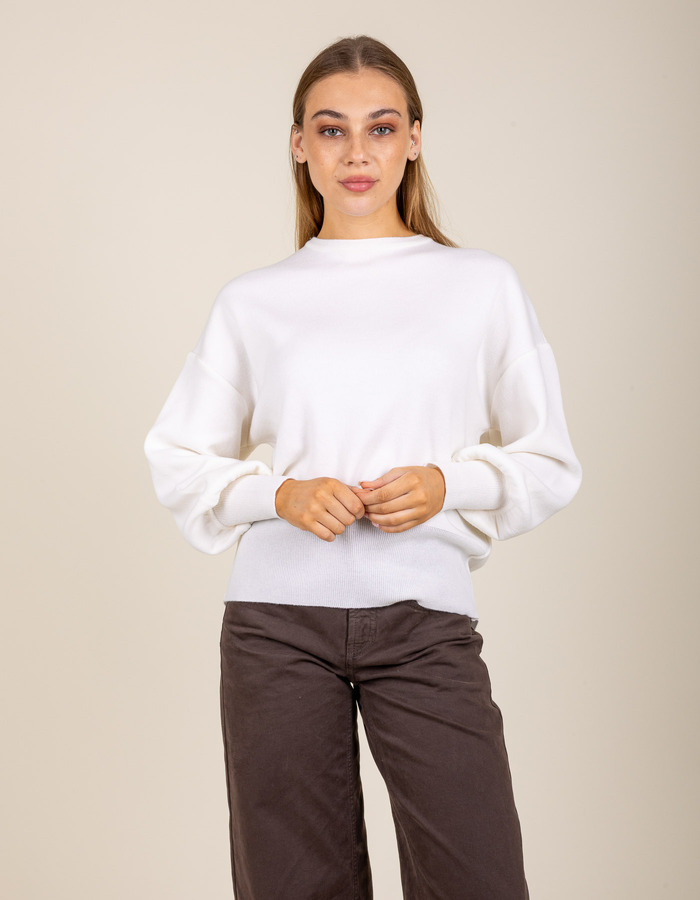 Pull à manches longues écru