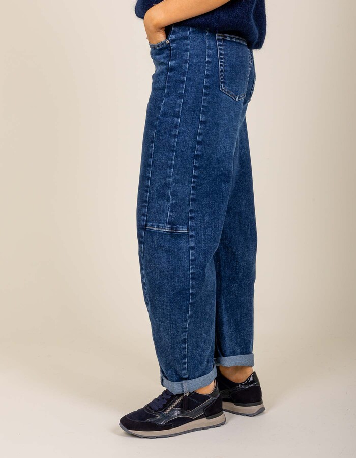 Chimay - Cargo jeans in blauwe denim