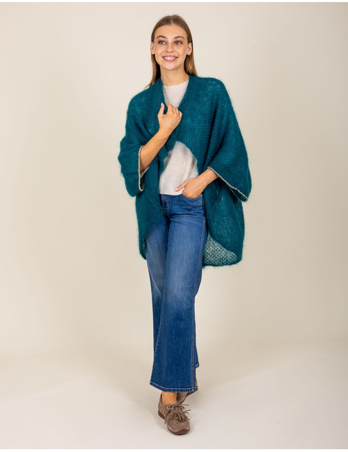 Annelies - Gilet en maille vert