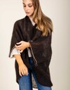 Annelies -gebreide gilet in bruin