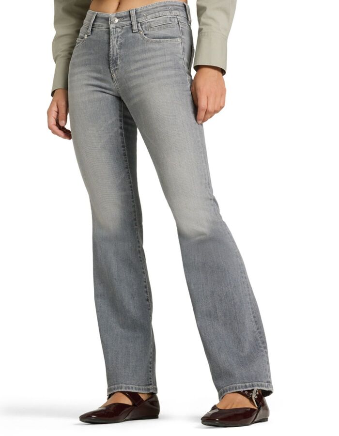 Paris - Pantalon gris évasé à l'allure élégante